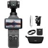 DJI Osmo Pocket 4 Combo Essential, videocamera vlog tascabile con gimbal