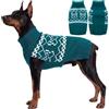 ASENKU Maglione Cane XL per Grande Cani, Tessuto Lavorato a Maglia Spesso, Collo Alto per Freddo Intenso, Maglioncino Invernale per Cani Adatto Shiba Inu Border Collie, Maglia Calda Interno Esterno