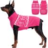 ASENKU Maglione Cane XL per Grande Cani, Tessuto Lavorato a Maglia Spesso, Collo Alto per Freddo Intenso, Maglioncino Invernale per Cani Adatto Shiba Inu Border Collie, Maglia Calda Interno Esterno