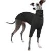 PUMYPOREITY Cappottino Piccolo Levriero Italiano, Felpa Levriero Cappottino Whippet Cappotto Levriero Abbigliamento Piccoli Levrieri Italiano(Grigio, XS)