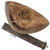 Vdaxvme Nido in legno di cocco naturale per uccelli, parrocchetti, facile da pulire, accessorio per gabbia per uccelli