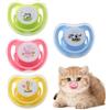 Ruwshuuk Succhietto Per Gattini - Ciuccio Calmante per Gatti e Cani,4 Pezzi con in Silicone a Forma di Farfalla per Rosicchiare e la Dentizione