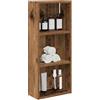 SKTQYQO Mobiletto Bagno Legno Vecchio 30 x 14 x 70 cm