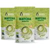 YUMISTA - Matcha Latte Istantaneo Bio in Polvere - Pack 3 x 160g | Tè verde matcha premium e latte d'avena senza glutine - Bevanda vegana cremosa, calda o fredda in 30 secondi