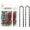 Assollve SWFS, Catena di Ricambio affidabile per Motosega a scalpello da 50,8 cm, D70, per Husqvarna, Poulan, Echo, Jonsered e Altri