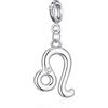 Philip Jones Ciondolo zodiacale Leone con segno zodiacale creato con cristalli Zircondia