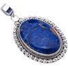 StarGems Ciondolo in argento Sterling 925 realizzato a mano con sodalite naturale, 5,1 cm, F4450, Gemma, Sodalite