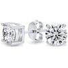 Bling Jewelry Orecchini A Perno Solitario Tondi A Taglio Brillante 5Ct, Unisex, Per Fidanzata, In Argento Sterling .925 A 4 Griffe, 9Mm