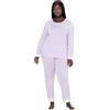 Ulla Popken Donna Pigiama Lilla Chiaro 42+