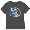 Lilo and Stitch Lilo & Stitch Good Day Unisex Kids T Shirt, Carbone, 7-8 Anni Bambini e Ragazzi