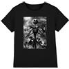 The Nightmare Before Christmas Jack Skellington Rain Unisex Kids T Shirt, Nero, 9-10 Anni Bambini e Ragazzi
