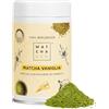 Matcha & CO Tè Matcha alla vaniglia. Matcha di grado cerimoniale proveniente da Uji, Giappone. 80 g di polvere di tè verde biologico. Gusto vaniglia.