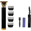 ETRAVEL Tagliacapelli da uomo, professionale, elettrico, senza fili, ricaricabile, kit di taglio dei capelli per la casa con leva conica (nero)