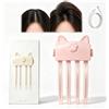 Generico Wireless Heated Volumizing Root Lift Clip, Heated Root Volumizer Clip, Electric Volumizing Hair Clips for Bangs Styling, USB Rechargeable, Fine Flat Hair Styling, Creates a Voluminous Look (Pink)