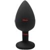 Generico Massaggiatore vibrante, silicone, AP01, S M L | Silicone morbido, impermeabile, 10 velocità, 1.8 x 9 cm, massaggiatore anale o set vibratore anale(AP-M-Black)