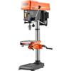 VEVOR Trapano a Colonna da Banco 305 mm, Potenza Nominale 550 W, Piano di Lavoro Inclinabile, con Laser e Luce di Lavoro a LED, Velocità Variabile, Trapano a Colonna per Lavorazione del Legno