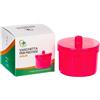 PARAFARMACEUTICI FARVISAN FARVISAN Vaschetta Porta Protesi Dentaria per Adulti, Contenitore Porta Dentiera con Coperchio e Cestello, Custodia per Apparecchi Ortodontici e Ponti Mobili, Colore Fucsia, Made in Italy