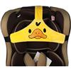 Peixiong Supporto per la testa del seggiolino auto per neonati, cintura fissa per dormire per seggiolino auto, cintura per la testa per bambini piccoli e bambini (Giallo).