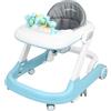 LIUNNCC Girello 2 in 1 per bambini con vassoio di alimentazione rimovibile e vassoio musicale (senza batteria), girello pieghevole per bambini e ragazze da 6 a 18 mesi
