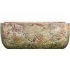 GROWSCAPE Classic Home and Garden - Vaso per piante in cemento Dakota, per interni ed esterni, con foro di scarico, colore: Grigio (Earth Moss Gray)