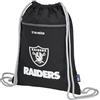 travelite NFL Sacca Sportiva Las Vegas Raiders, sacca leggera in poliestere resistente con apertura a coulisse e tasca esterna con cerniera, doppi lacci extra spessi, 32 x 41 x 1 cm, 8 L