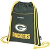 travelite NFL Sacca Sportiva Green Bay Packers, sacca leggera in poliestere resistente con apertura a coulisse e tasca esterna con cerniera, doppi lacci extra spessi, 32 x 41 x 1 cm, 8 L