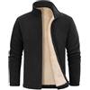 UMIPUBO Giacca Uomo Invernale Giacche in Pile Caldo Jacket con Zip Manica Lunga Termica Fleece Cappotto Giubbino con Tasche Casual Sportivo Felpa Hoodie Sweatshirt