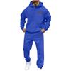 Celucke Tuta Uomo Completa Felpa con Cappuccio + Pantaloni Y2K Streetwear Tuta Felpata Tracksuit Baggy Invernale Cotone Comodo per Casual Fitness Jogging Gym M-3XL