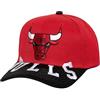 Mitchell & Ness NBA Underarch Pro Snapback Cap Chicago Bulls, Colore: rosso, Taglia unica