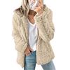 Onsoyours Giacca Donna Elegante Felpa con Cappuccio Maglione Cappotto Inverno Caldo Lana Cerniera Outwear Pile Pelliccia Inverno Manica Lunga Cappotto Parka
