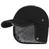 PivotWing Cappello Uomo Invernale Baseball Lana con Visiera Paraorecchie Cappelli Invernali Uomo Donna Lana con Visiera Berretto Invernale Uomo Donna con Visiera Colbcco Impermeabile, Nero