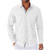 COOFANDY Camicia Uomo Manica Lunga Elegante Business Camicia con Bottoni | No Stiro, Elasticizzata, Regular Fit, Business Casual, Con Bottoni, Formale, Tessuto Morbido, Alta Qualità