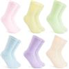 CityComfort Calze Donna Invernali al Polpaccio - Pacco Da 5/6 Calzettoni Donna Colorati di Pile Morbidi e Caldi Taglia Unica 37-41 (Multicolore)