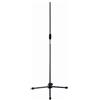 QUIK LOK - A/344 BK, ASTA MICROFONICA Dritta Tripod Serie 300 - Acciaio Microlite, Altezza Regolabile 94 - 158 cm, Base Treppiede in Policarbonato, Nero