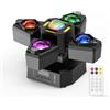 Osusuent Mini LED Moving Head 120W Teste Mobili Luci Palcoscenico con Telecomando,RGBW Beam Stage Light 4 Bracci Effetto Palla Magica,DMX512 Luci da Discoteca Palco per DJ Bar Club Festival Matrimonio,1 PCS