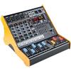 jindaaudio - Mixer audio a 5 canali, mixer DJ con amplificatore di potenza, USB, Bluetooth e alimentazione phantom da 48 V, mixer audio per streaming, registrazione con 99 effetti DSP FX