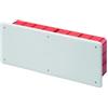 Gewiss di Fazio Srl Gewiss Cassetta di derivazione e connessione per pareti in muratura con guida DIN Dimensioni 392x152x70 Coperchio Bianco RAL 9016 GW48008