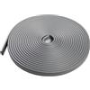 Quest Corrimano PVC 40 x 8 mm Resistente - Grigio, 5 m | Profilo per ringhiera di scale e balconi, resistente agli agenti atmosferici, per interni ed esterni, montaggio semplice