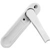 Generic Maniglia per finestra nascosta, hardware per finestre in lega di zinco bianco da 25 mm, chiusura invisibile per finestra con viti in acciaio inossidabile, accessori di ricambio universali per finestre