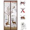 Hixingo Zanzariera Magnetica per Porte, Tenda Zanzariere Magnetiche per Porte Finestre Si Impedisce agli Insetti, Facile da Installare, per Terrazza Porte (90x220cm,Caffè cervo)