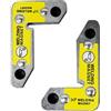 RIVERWELD Squadre d'angolo magnetico Strong Potenti accessori per saldatura Magnete 90 ° Impostazione ad angolo retto Supporto Strumento di appuntamento Strumento Max Pull Force 10kg 2Pk