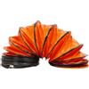 yikmid Tubo di ventilazione da 5 m, diametro 300 mm, tubo flessibile per aria calda in PVC e nylon, spessore 0,35 mm, da -25 a 85 °C, per termoventilatori, serre, scarico dell'aria della cucina, sistemi