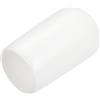 QUARKZMAN 80 Pezzi Tappi Terminali in Gomma Cappucci Terminali 8mm(5/16) ID Protezioni per Filettatura Viti Copertura Cappuccio Terminale Rotondo in Vinile Bianco