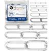 NietFullThings Catena acciaio inox A4 V4A AISI 316 Ø6 mm maglia lunga 0,25m - DIN 5685 / DIN 766 - carico di rottura indicativo 1250 kg - confezione 2 pz