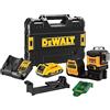 DEWALT DCE089D1G18-QW - Livello laser multilinea verde 3 x 360°, include caricatore e batteria 18V 2Ah