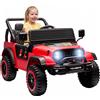 AIYAPLAY Fuoristrada Auto Elettrica per Bambini 3+ Anni, con Telecomando, Rosso