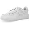 Nike Force 1 Low Lace (PS), Scarpe da Ginnastica, Bianco, 31 EU