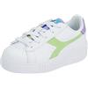 Diadora Game Step Wonderland PS, Sneakers Unisex - Bambini, Bianco (Bianco/Glicine), 32 EU