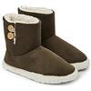 DUNLOP Pantofole Uomo Invernali a Stivaletto da Casa Calde Memory Foam e Antiscivolo (43, Cachi, numeric_43)