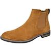 Bruno Marc Chelsea boots uomo pelle PU antimacchia | La soletta assorbente e la suola flessibile offrono comfort per lavoro e tempo libero